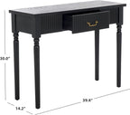 SAFAVIEH Home Collection Hanaka Black 1-Drawer Console Table