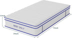 Twin Mattress 12 Inch, Rest Only Twin Size Hybrid Mattress in a Box with Pocket Spring, Medium Firm, Motion Isolation and Pressure Relieving, for Kid's Room