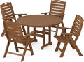 POLYWOOD® Nautical Dining Set, Teak