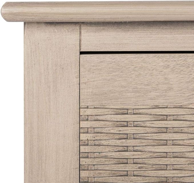 SAFAVIEH Home Collection Landers Greige2-Drawer Console Table CNS5710D, Greige