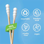 The Humble Co Bamboo Cotton Swabs with Spiral Design, 600 Count - Cotton Buds for Ears, Makeup, Baby Care & Cleaning - Personal Hygiene Essentials & Toiletries - Daily Products for Travel & Home