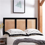 SAFAVIEH Home Collection Vienna Black Cane Twin Headboard Platform, Single (HBD8004B-T)