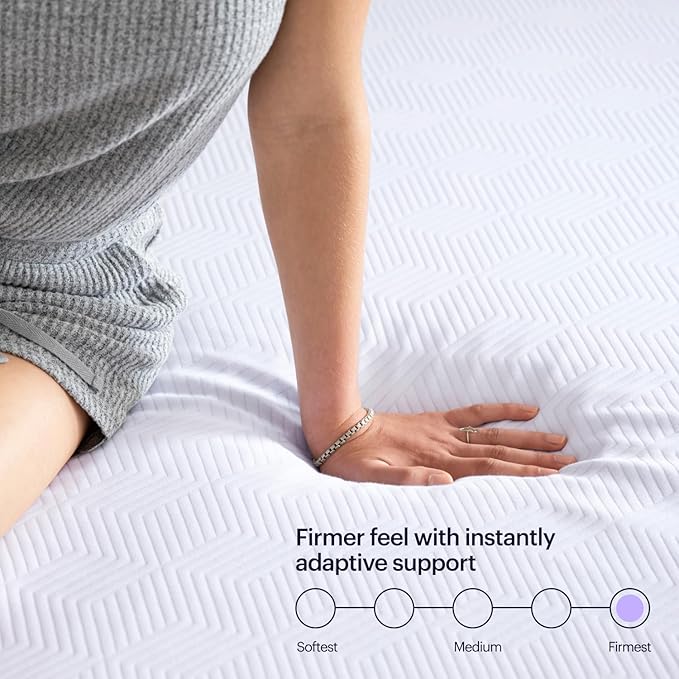 PurpleFlex Split King Mattress – 8" GelFlex Grid, Better Than Memory Foam, Temperature Neutral, Responsive, Breathable, Pressure Relief, Made in USA