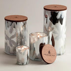 Thymes Frasier Fir Candle – Pine Needle Design – Holiday Scented Candle – Notes of Crisp Siberian Fir, Cedarwood & Sandalwood – Luxury Home Fragrance Gifts for Women & Men – Silver (Statement, 2 oz)