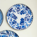 RITUALISTIC Holland Wall Sculpture for Home decorationWall painting for living roomMetal Wall DécorGift items for unisexWall artWall showpieceHome Décor Gift ItemsSet of 9 plates Blue | Christmas gifts