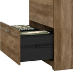 Bush Furniture Cabot 2 Drawer Lateral File Cabinet in Reclaimed Pine, Home Office Chest for Letter, Legal, and A4-Size Document Storage