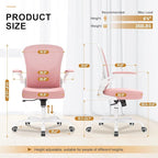 Synorla Office Chair, Ergonomic Desk Chairs 330LBS Capacity High Back Mesh Computer Chair with Flip-up Armrests, Comfy Work Chair with Adjustable Lumbar Support