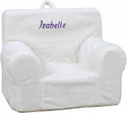 DIBSIES Personalized Creative Wonders Toddler Chair - Ages 1.5 to 4 Years Old (White Sherpa)