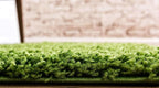 Unique Loom Solid Shag Collection Area Rug (2' 6" x 19' 8" Runner, Grass Green)