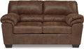 Signature Design by Ashley Bladen Faux Leather Loveseat, Brown