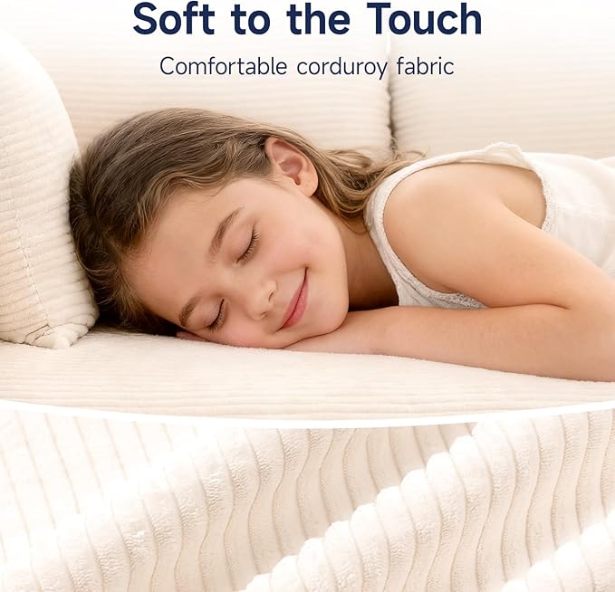 2025 New 108" Cloud Couch Sectional, Modular Sectional Sofa with L-Shaped Chaise, Deep Seat Sectional Modular Couch for Living Room, No Assembly Required (Beige, Left Facing Chaise)