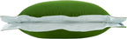 kate spade new york Old Habits, New Tricks Reversible Decorative Pillow for Bed or Sofa, Cotton and Linen Cover Throw Pillow, 18 x 18, Green