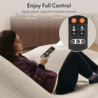 FLEXISPOT S3K-Lite King Size Adjustable Bed Frame Base, Zero Clearance, Independent Head & Foot Incline, Zero Gravity, Wireless Remote, 12’’ Legs, Easy Assemble, 5-Year Warranty, 750 lbs.