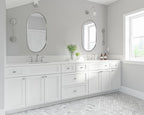 ANDY STAR Rustproof Chrome Oval Mirror for Bathroom, 24x40 Oval Vanity Mirror for Wall, Polished Nickel Mirror for Bathroom in SUS304 Metal Frame 1’’ Deep Wall Mounted Vertical/Horizontal