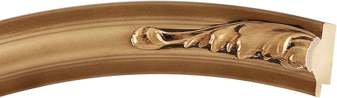 OVALCREST Oval Beveled Wall Mirror for Home Decor - Florence Style - Desert Gold - 34" x 24"
