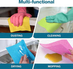 Swedish Dishcloths for Kitchen, 15-Pack - Extra Absorbent & Fast Drying, Reusable Washable Cleaning Cloths, Eco-Friendly Kitchen Towels Replace Sponges & Paper Towels