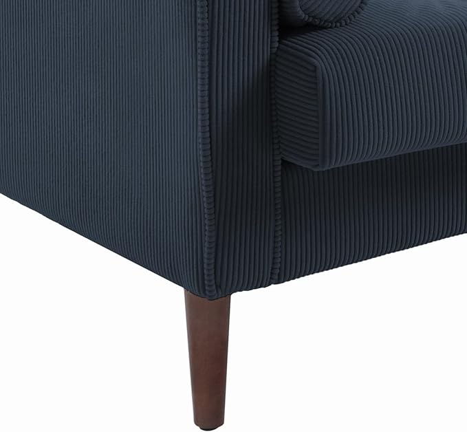 Oversized Accent Chair Set of 2, Corduroy Fabric Mid Century Modern Armchair with Large Seat for Living Room Bedroom Reading