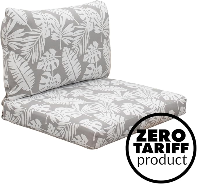 Tommy Bahama Deep Seating Lounge Cushion, 24" X 26" X 4", Tropical Chrome