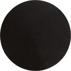 Kate and Laurel Aja Modern Side Table, 15 x 15 x 23, Black, Decorative Modern Geometric Wood Bedroom Nightstand Table with Round Tabletop and Unique Slanted Legs