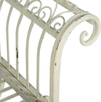 SAFAVIEH Outdoor Collection Brielle Antique White Bench