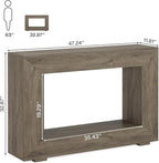 Tribesigns Farmhouse Console Table, 47 Inches Entryway Console Table with Storage, Industrial Hallway Accent Table for Living Room, Entrance