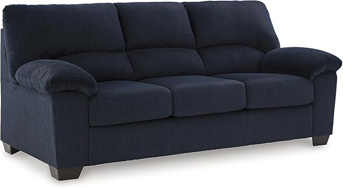 Signature Design by Ashley SimpleJoy Contemporary Sofa for Living Room, Blue