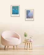 HesenDot Unframed Claude Monet Wall Art Set of 3,12x16in Water Lilies Impressionist Canvas Prints,Abstract Posters Decor,Minimalist Modern Artwork for Living Room Bedroom Office Home