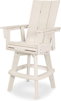 POLYWOOD® Modern Adirondack Bar Chair, Sand