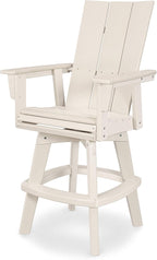 POLYWOOD® Modern Adirondack Bar Chair, Sand