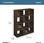 ClosetMaid 1292 Cubeicals Organizer, 12-Cube, Espresso