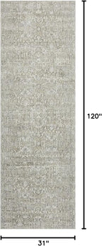 Loloi Amber Lewis Honora Collection HON-04 Grey/Beige 2'-7" x 10'-0" Runner Rug