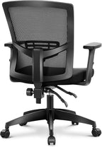 MAISON ARTS Mesh Office Chair Ergonomic Home Desk Chair Mid-Back Computer Task Chair with Breathable Mesh and Adjustable Armrests for Home Office