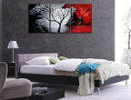 Wieco Art Extra Large The Cloud Tree Modern Gallery Wrapped Giclee Canvas Print Artwork Abstract Landscape 3 panels Pictures on Canvas Wall Art Ready to Hang for Living Room Kitchen Home Decor XL
