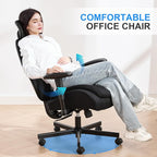 Ergonomic Home Office Desk Chair,Breathable Mesh Chair with Expanded High Back Lumbar Support,Adjustable Height,Armrests and Headrest