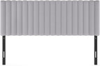 Furinno Roanne Upholstered Tufted Headboard, Queen, Glacier