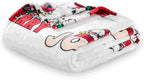 Berkshire Blanket Peanuts® VelvetLoft® Cute Character Snoopy Plush Blanket,Christmas Snowy Scene,Twin 60 in x 90 in (Official Peanuts® Product)