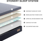 Twin XL Adjustable Bed Base Frame with Wireless Remote + 12 Inch Twin XL Gel Memory Foam Mattress Bed in a Box, Head and Foot Incline, Zero Gravity, Fiberglass Free,80" × 38"
