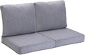 JMGBird Outdoor Cushion Tufted Pillow, Deep Seat Outdoor Chair Cushion 22"x22" Patio Cushions for Outdoor Furniture Grey