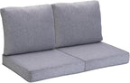JMGBird Outdoor Cushion Tufted Pillow, Deep Seat Outdoor Chair Cushion 22"x22" Patio Cushions for Outdoor Furniture Grey