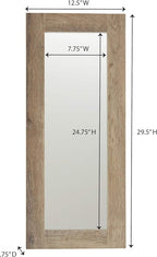 Household Essentials 8078-1 Ashwood Rectangular Wall Mirror