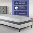 Celestial Sleep Gel Memory Foam Mattress in a Box, Made in The USA, CertiPUR-US® Certified Foam, Oeko-Tex, and Fiberglass-Free Certified Bed, 12 inch Soft - TwinXL