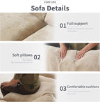 Modular Sectional Sofa with Ottoman,134inch U Shaped Convertible Cloud Couch,8 Seater Convertible V Shaped Living Room Sets,Cover Washable and Replaceable Couches for Living Room,Khkai