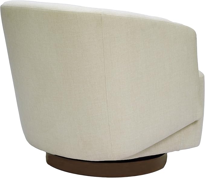 MINCETA Accent Chair,Modern Swivel Chairs for Living Room and Bedroom Reading with Wood Base,Set of 2,Performance Fabric in Beige