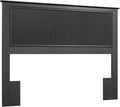 Bush Home 65-inch Full/Queen Headboard, Bedroom Furniture, Camille Collection, Onyx Birch Black