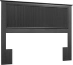 Bush Home 65-inch Full/Queen Headboard, Bedroom Furniture, Camille Collection, Onyx Birch Black