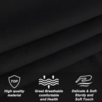 Velvet Upholstered Headboard King/Cal King Size Latest Model Wall Mount, Bed Frame Mount, Featuring High-Density Sponge Padding, Luxury Texture Easy Assembly Comfort and Style-Black