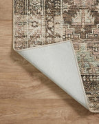 Loloi Amber Lewis Billie Collection, Clay & Sage 2'-0" x 5'-0" Area Rug – Antique & Distressed Accent Rugs for Living Room, Bedroom, Entryway & Hallway, No Shed High Traffic Area Home Decor Rug