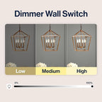 JONATHAN Y JYL7436B Pagoda Lantern Dimmable Adjustable Metal LED Pendant Classic Traditional Farmhouse Dining Room Living Room Kitchen Foyer Bedroom Hallway, 12 in, Antique Gold