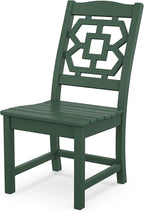 Martha Stewart by POLYWOOD® Chinoiserie Dining Side Chair in Green