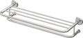 Gatco 5378 Designer II Bathroom Spa Towel Rack, 24", Satin Nickel | Wall Mounted Stainless Steel 26.50" W X 5.68" H X 10" D Towel Holder Rack with Towel Bar for Bathroom